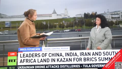 Today I was in the studio at RT International at Kazan BRICS