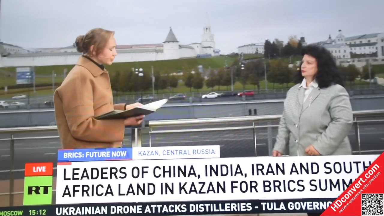 Today I was in the studio at RT International at Kazan BRICS