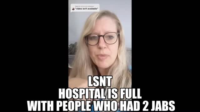 NURSE SAYS.. Covid ward full of sick people guess what all have been Jabbed