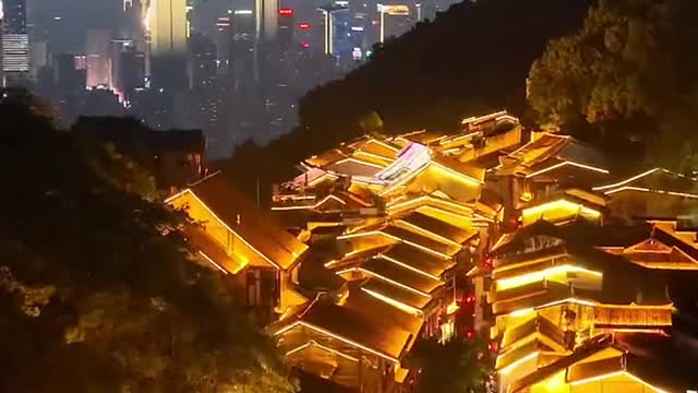 beautiful city night scene