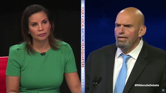 Moderator Presses Fetterman on Fracking: "You've Made Two Conflicting Statements"