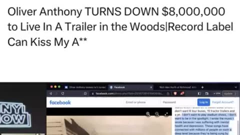 Oliver Anthony TURNS DOWN $8,000,000 to Live In A Trailer in the Woods lRecord Label Can Kiss My A**