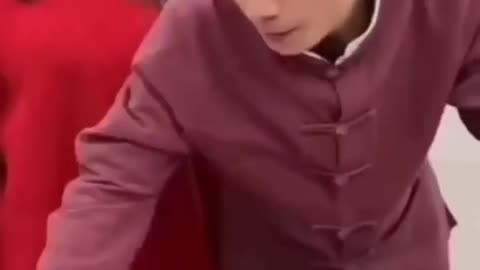 The Black Chinese Man flexing his knife. #funny #bestComedy
