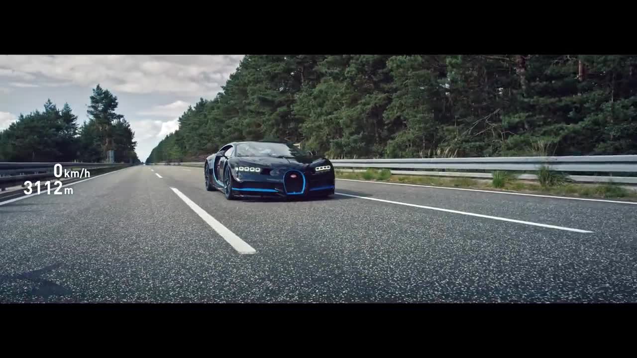 Chiron 0-400-0 km/h in 42 second - WRLD RECORD