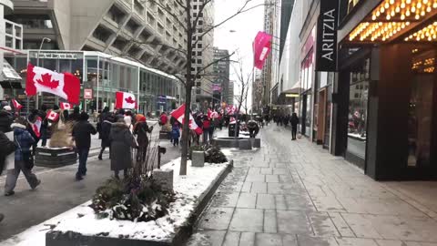 Toronto Freedom Protest | The Line Canada Saturday March 12, 2022