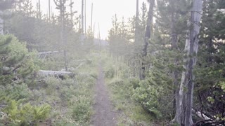 Gorgeous Pink Hued Morning Sunrise Hiking Three Fingered Jack Loop – Central Oregon – 4K