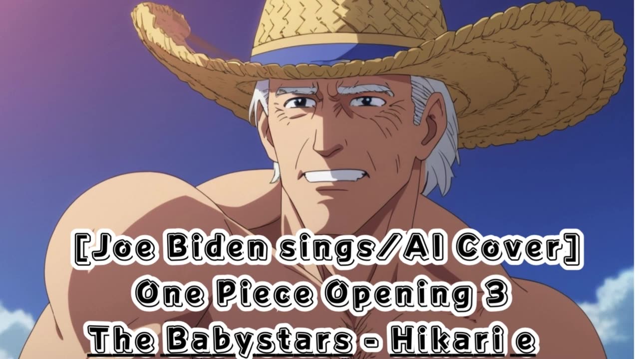 [Joe Biden sings/AI Cover] One Piece Opening 3 The Babystars - Hikari e