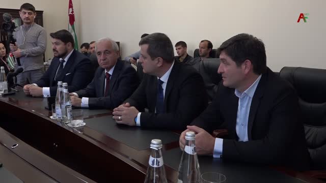 Представители Карачаево-Черкесии в Абхазии