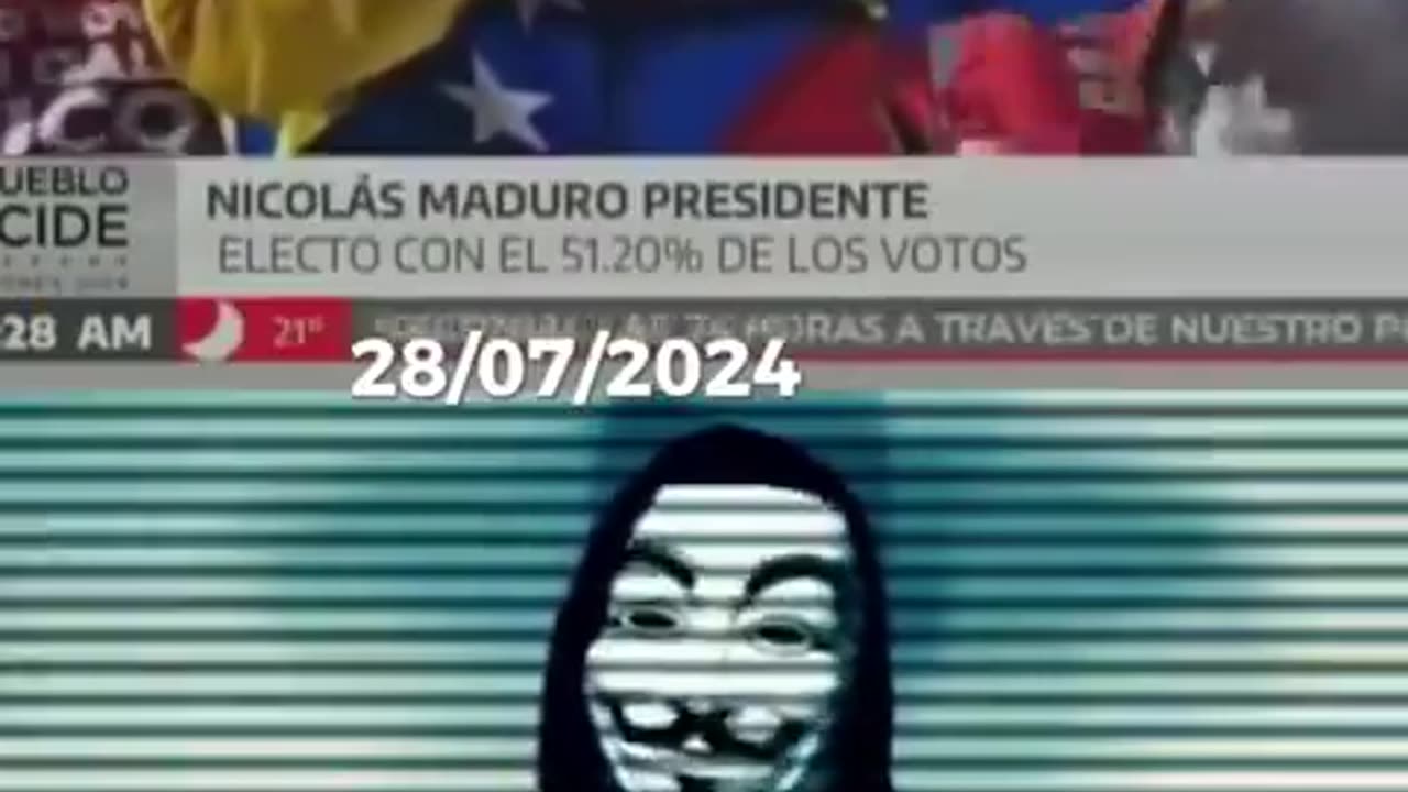 D16 ANONYMOUS VENEZUELA: MENSAJE PARA SENOR NICOLAS MADURO