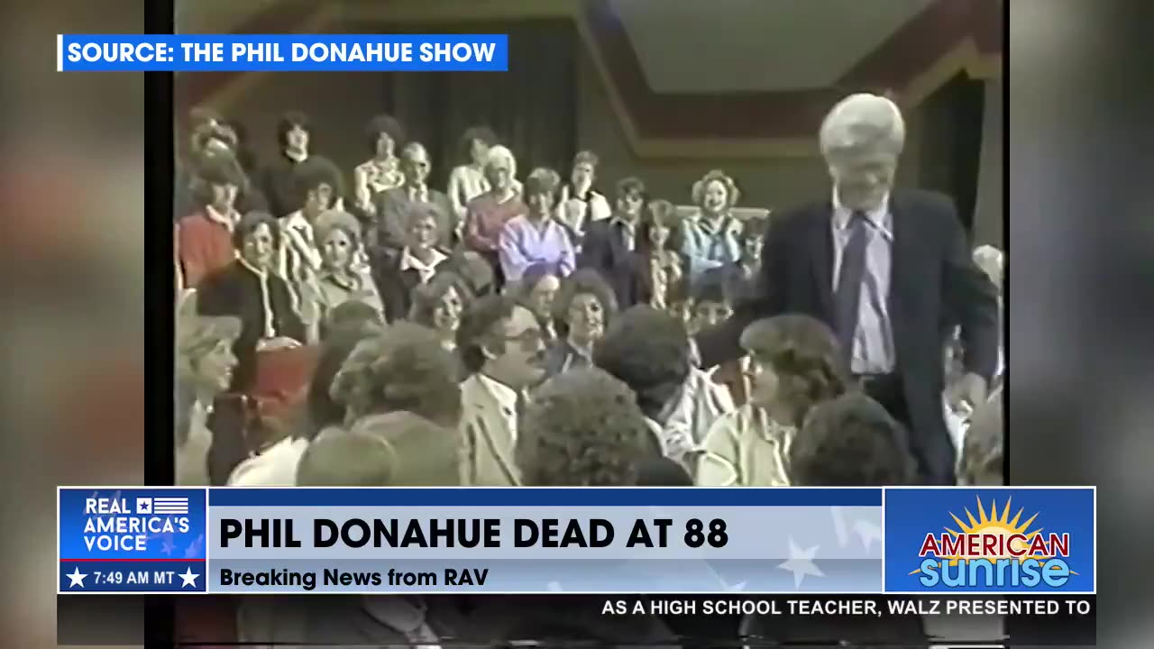 Breaking: Talk Show Pioneer Phil Donahue Dead at 88