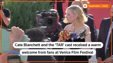 Fans welcome 'TAR' cast in Venice