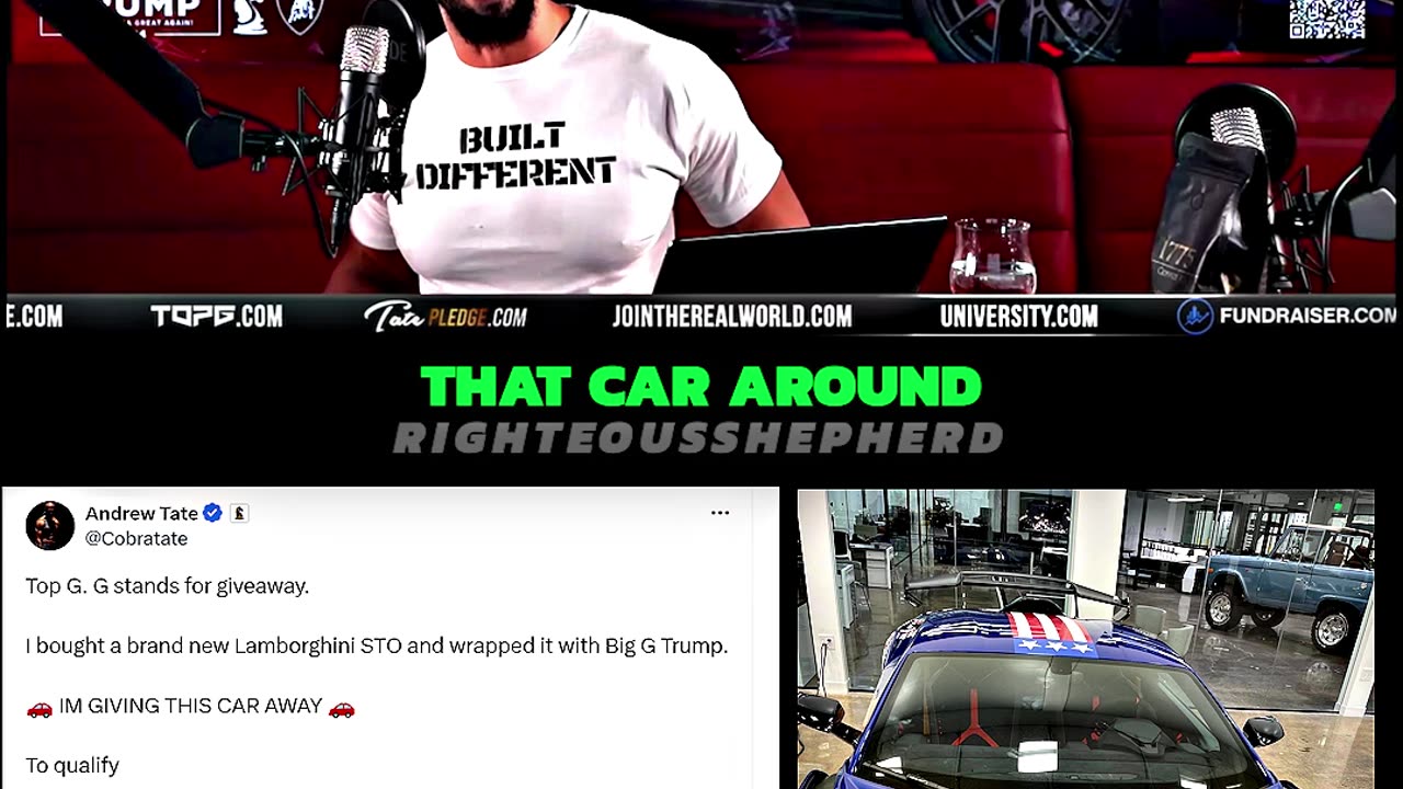 TATE'S October LAMBO GiveAway!