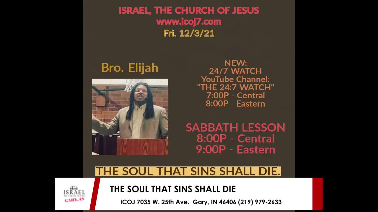 THE SOUL THAT SINS SHALL DIE