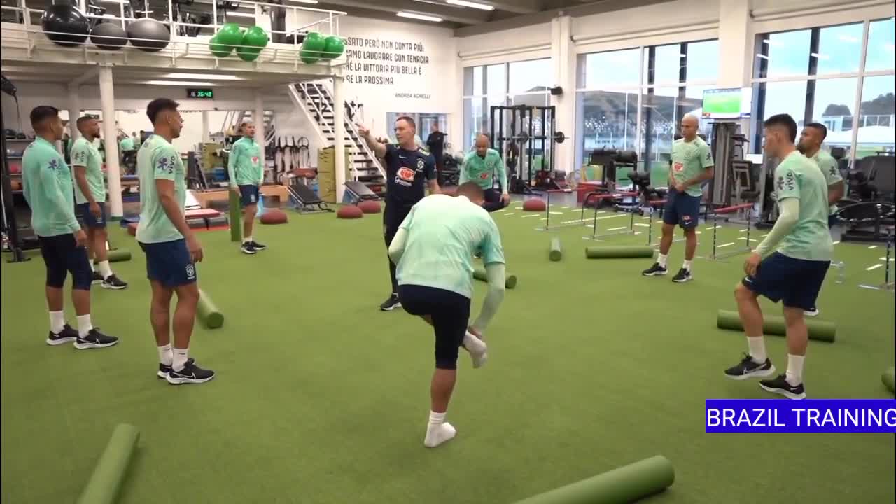 Brazil national team training session ready for World cup 2022