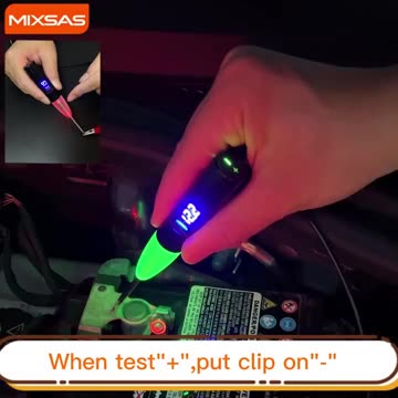 Auto LED Test Light 5-30V Digital Display Fuse Tester Heavy Duty Circuit Tester