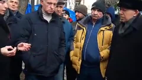 Встреча экс-президентов Л.А. Чибирова и Л.Х.Тибилова с семьей Инала Джабиева 16.01.2021