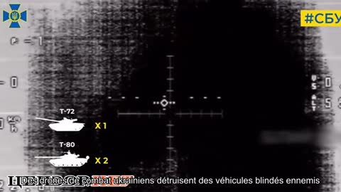 Ukrainian combat drones destroy enemy armored vehicles