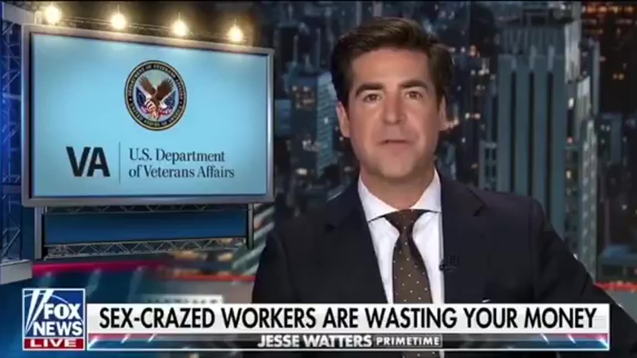 Jesse Watters Discusses VA's 'Taxpayer-Funded Orgy'