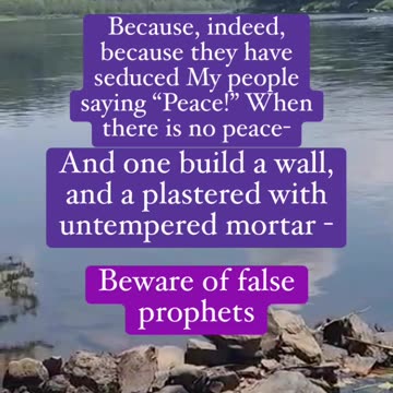 They seduced God‘s people saying “Peace !”when there is no peace Ezekiel#Jesus #shorts #God