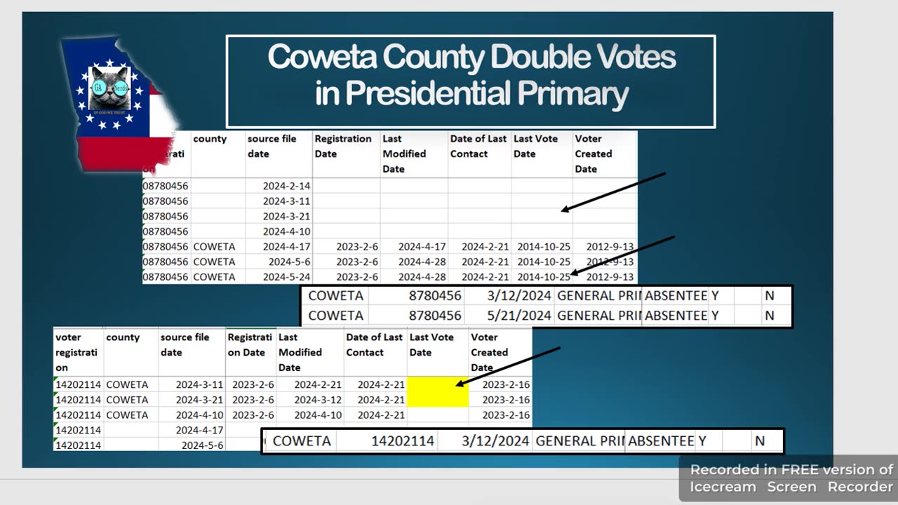 Coweta County Double Votes in the 2024 PPP