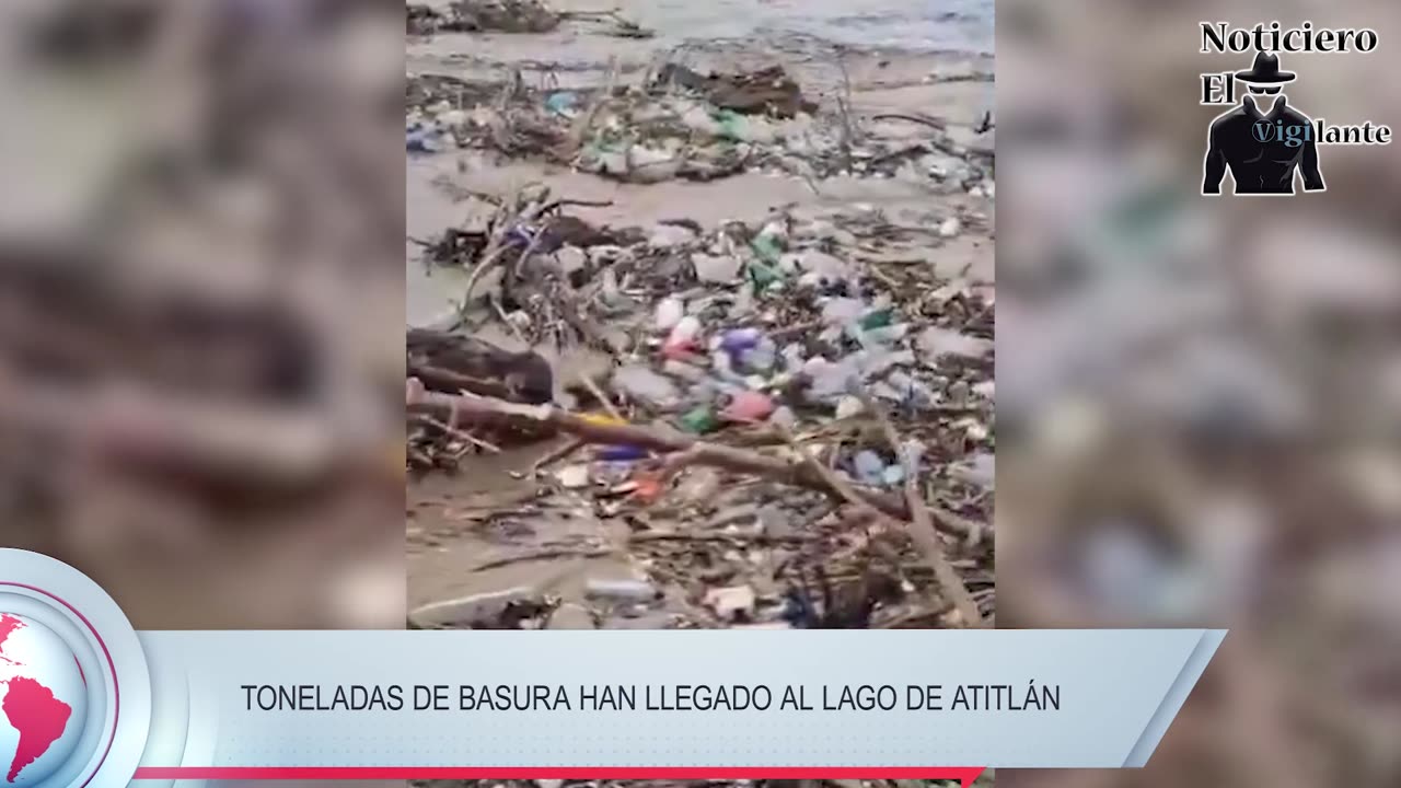 Toneladas de basura han llegado al lago de Atitlán