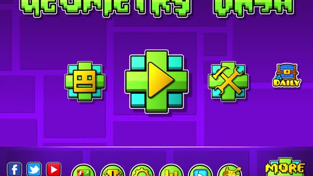 Geometry Dash-trying every level with one life