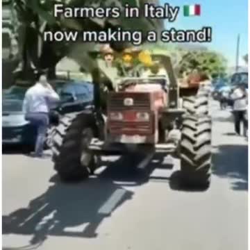 Italian and German farmers show support