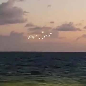 Mysterious fleet of 'UFOs' spotted floating in the middle of the ocean in North Carolina