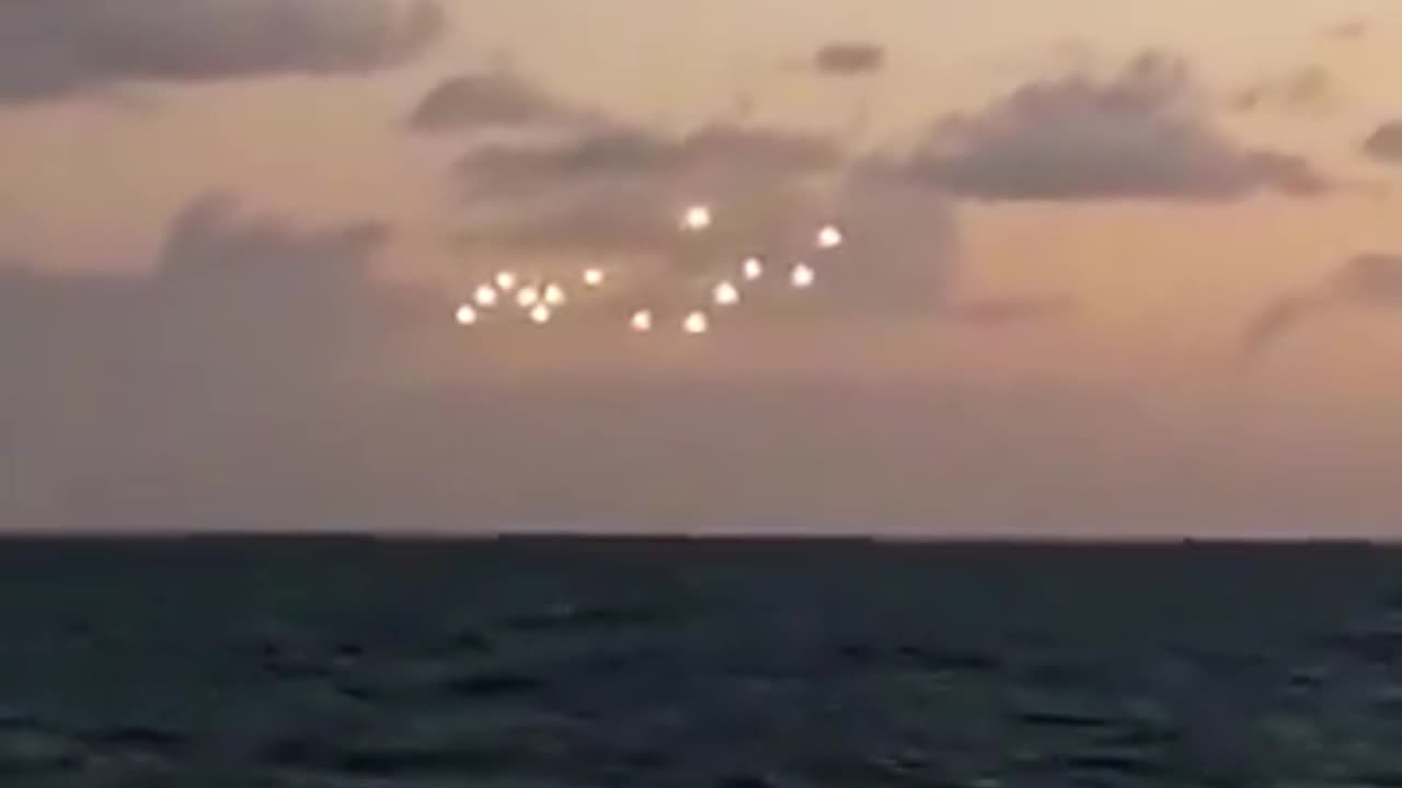 Mysterious fleet of 'UFOs' spotted floating in the middle of the ocean in North Carolina