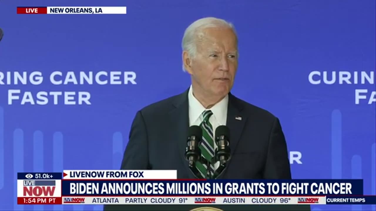 Biden: Millions in grants to fight cancer | LiveNOW from FOX