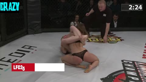 Choke and painful knockouts from sexy girls LFC Women's Fights