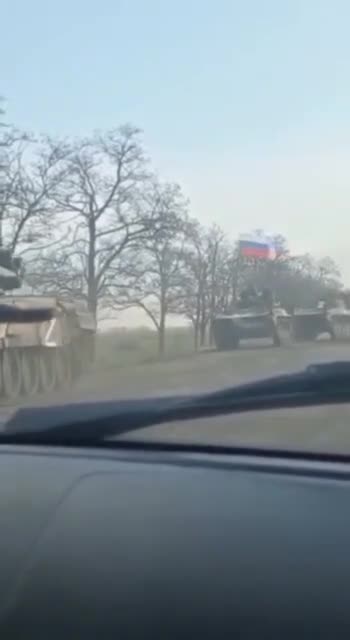 24.02.2022. The war has begun!!! Russian tanks in the liberated Novaya Kakhovka