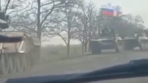 24.02.2022. The war has begun!!! Russian tanks in the liberated Novaya Kakhovka