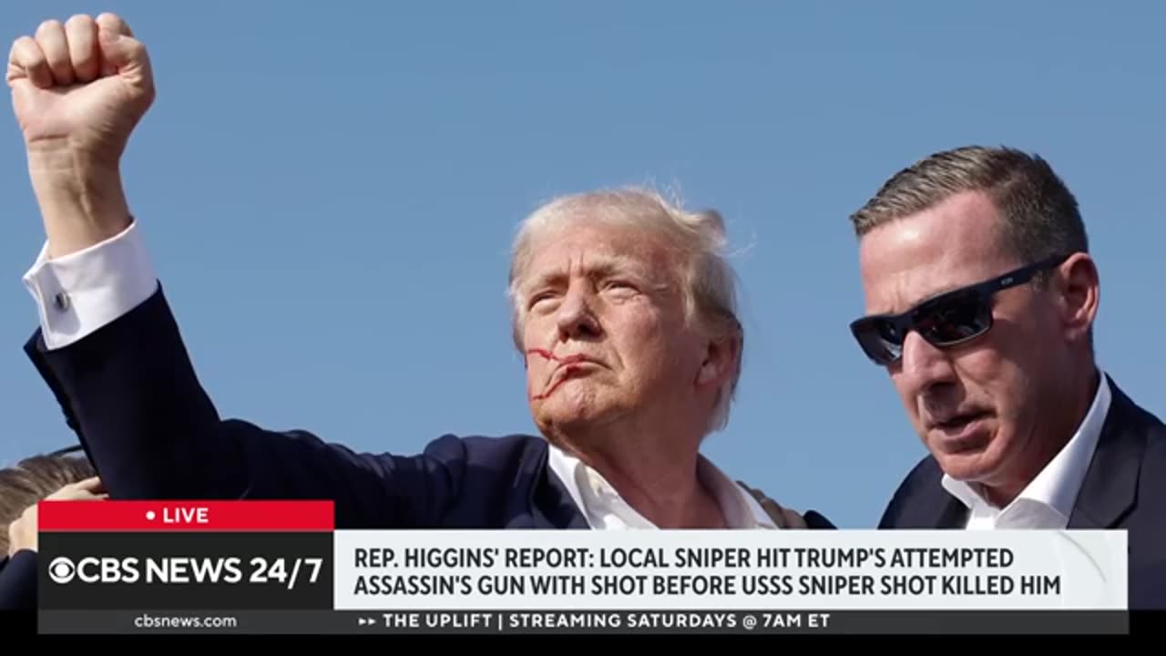 Sniper struck Trump rally shooter's gun, Rep. Higgins report says