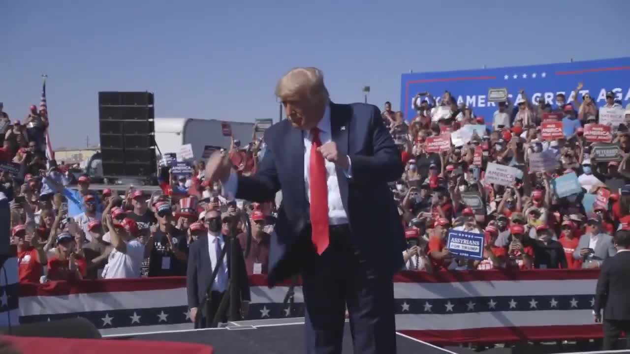 2 minutes of trump Train dancing to the YMCA...you're welcome