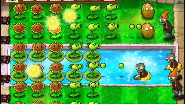 Plants vs Zombies Aventura Piscina Nivel 3 2