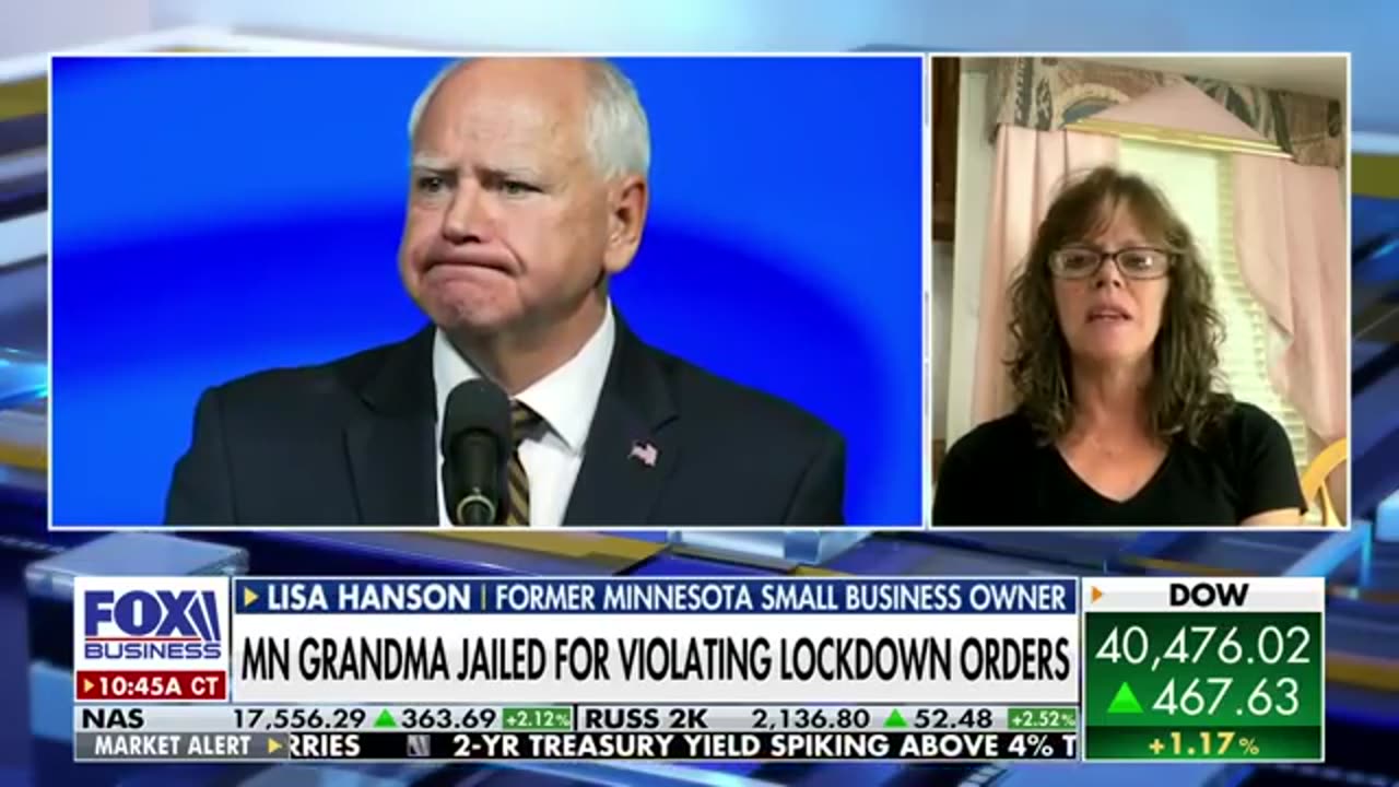 Minnesota grandma who was jailed for violating lockdown orders calls Walz a 'tyrant'