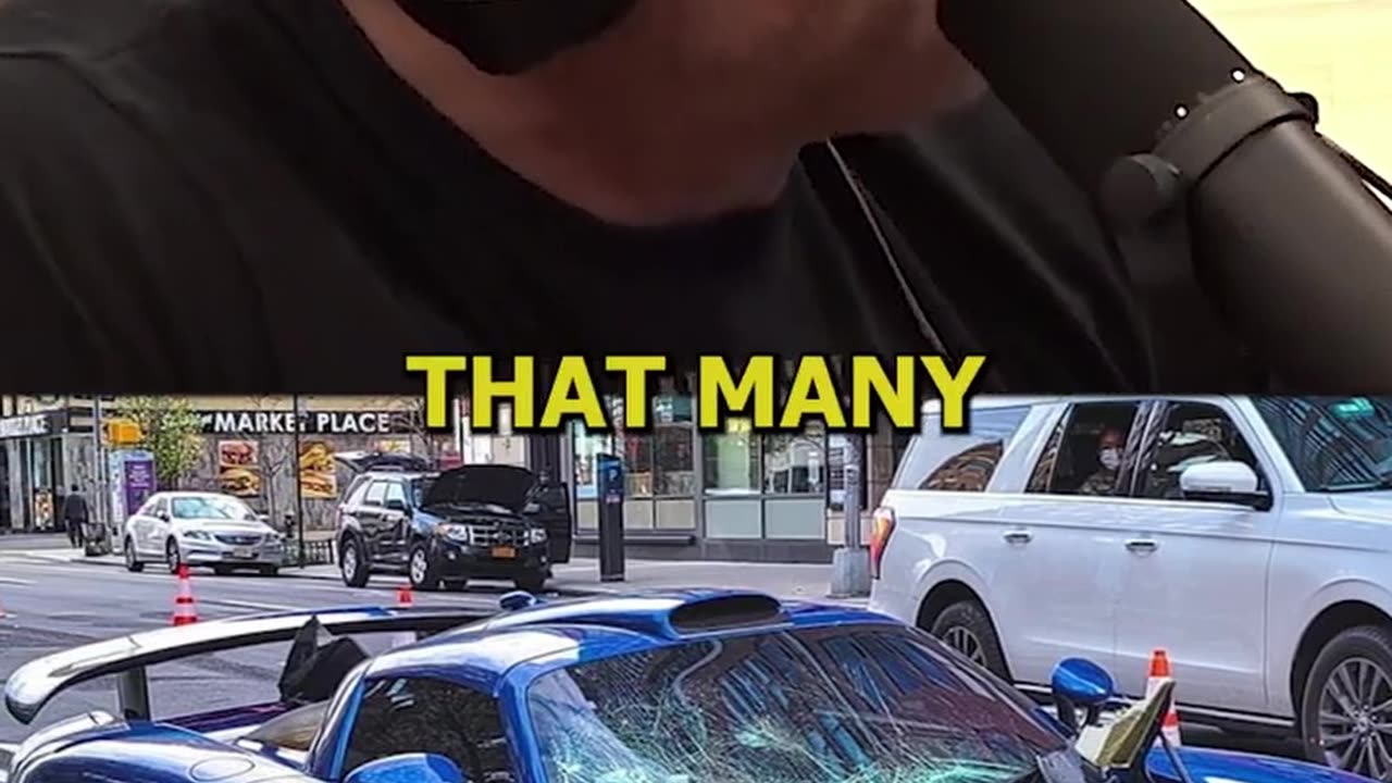 He crashed his Carerra GT in the middle of NYC!!