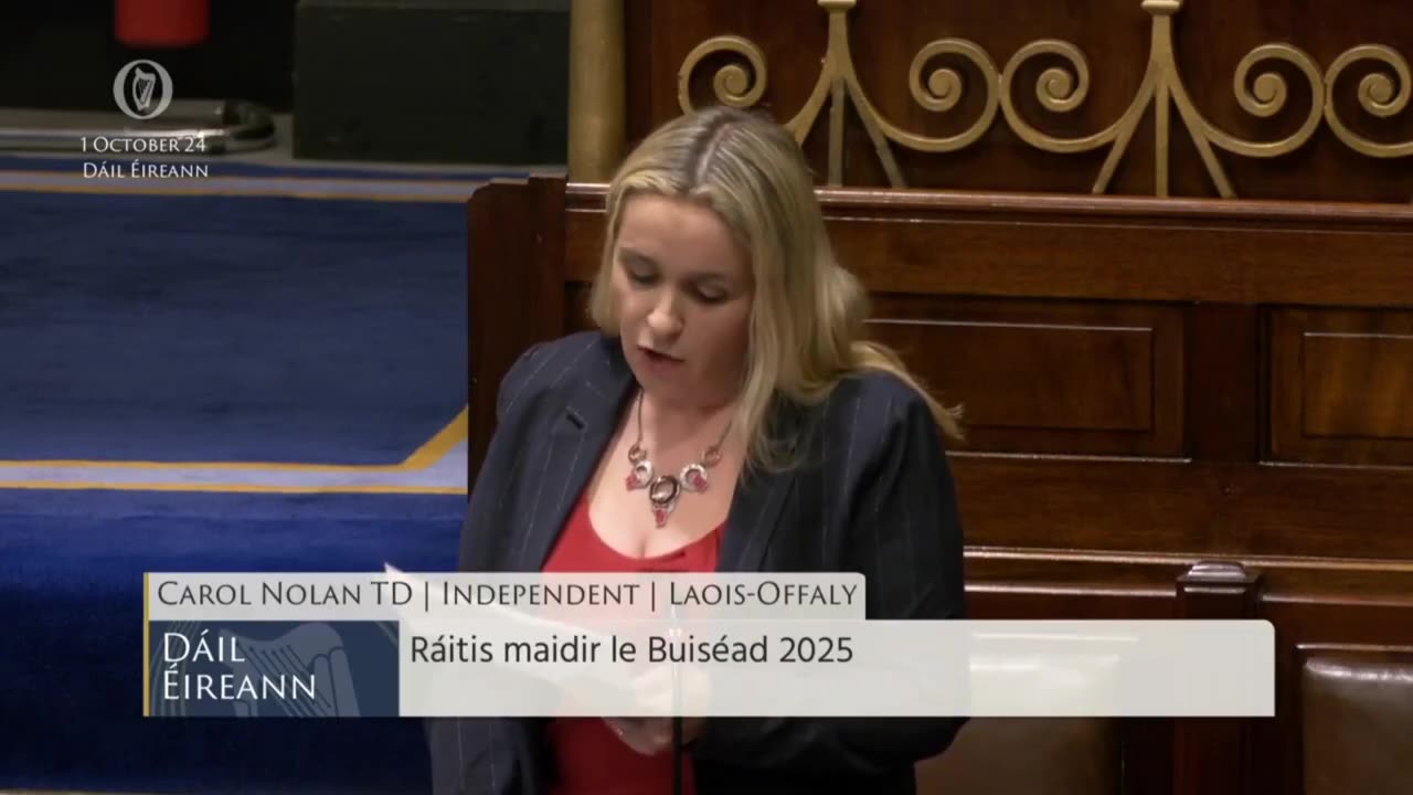 Independent TD Carol Nolan slams the Irish government for flooding Ireland with