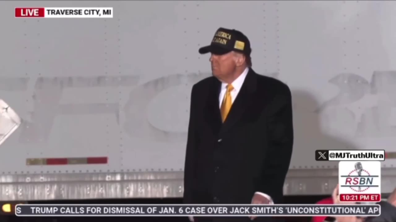 Trump walked out to The Undertaker song with a Dark MAGA Hat on..