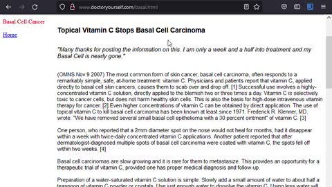 Treating Basal Cell Skin Carcinoma, Age Spots, and Solar Keratosis with Vitamin C