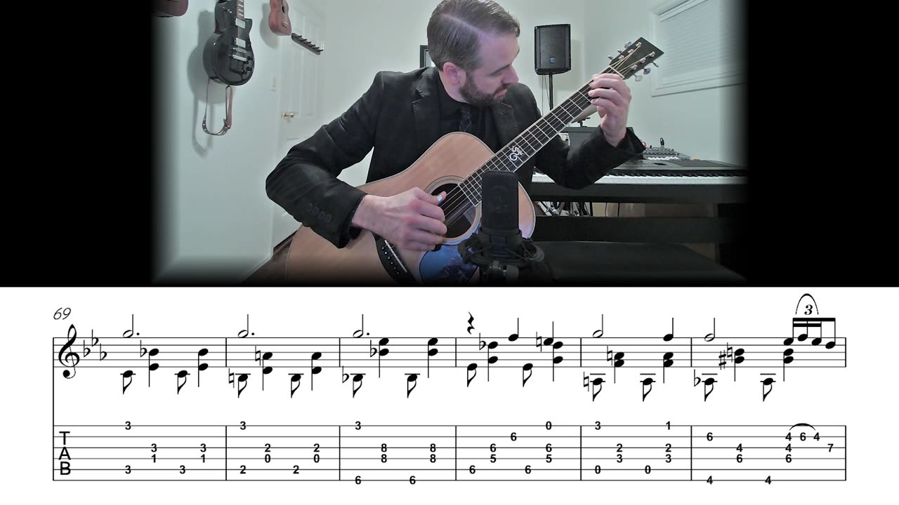 The Great Pumpkin Waltz - Jazz Fingerstyle Guitar Lesson (Sheet Music + TAB)