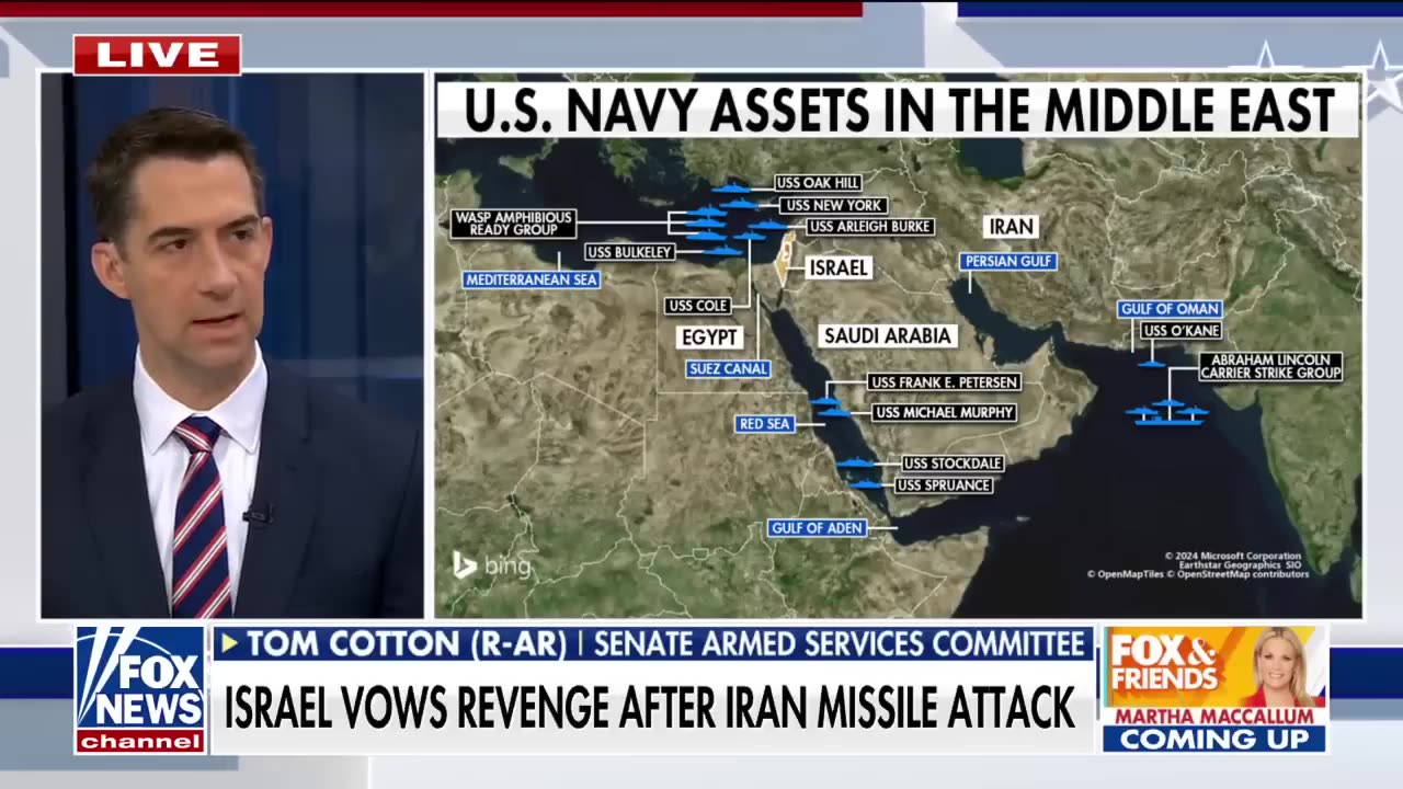 Israel could inflict massive damage on Iran Sen. Tom Cotton