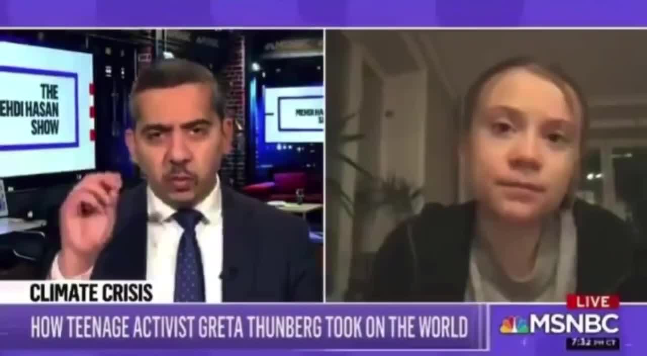 Greta: "Since the climate crisis does not exist..."