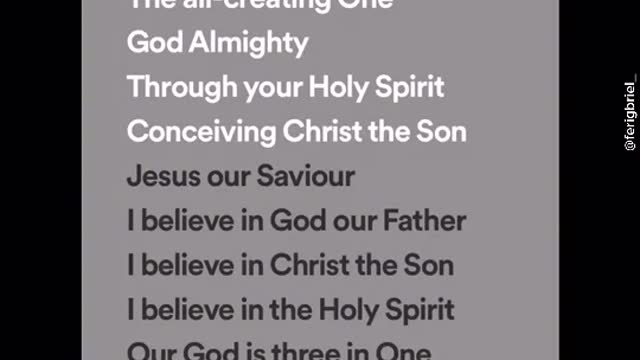 I believe in God lyrics