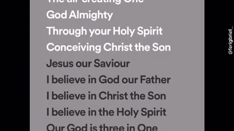 I believe in God lyrics