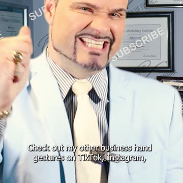 Business hand gestures! This one is "The hand purse"