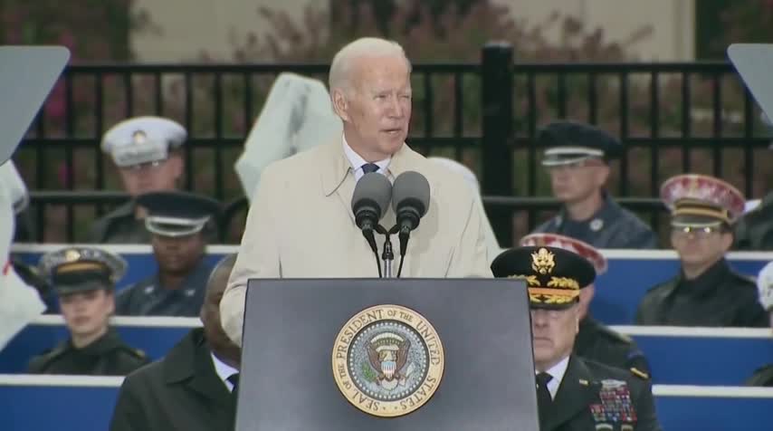Biden quotes a message that the Queen had sent in the aftermath of 9/11