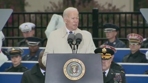 Biden quotes a message that the Queen had sent in the aftermath of 9/11