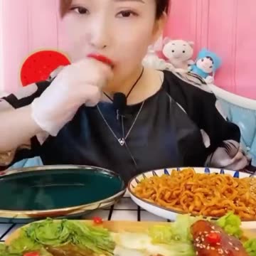 Giga Eating Challenge | #asmr #food #shorts #funnyfasteat Mukbang
